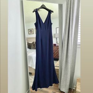 Melora Navy Blue Sleeveless Maxi Dress